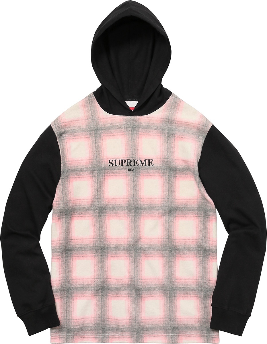 Shadow Plaid Hooded L/S Top view 2
